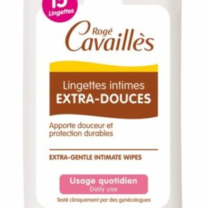 Rogé Cavaillès Lingettes Intimes Extra-Douces boite de 15
