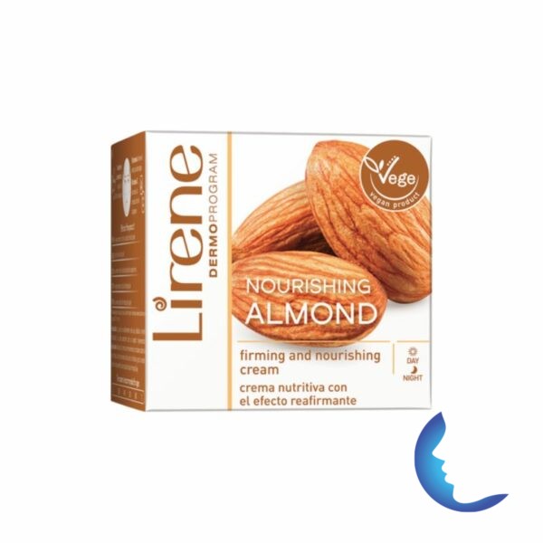 Lirene Crème Vegan à L'amande Hydratante et Nutritive, 50g
