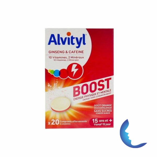 ALVITYL Boost Ginseng et Caféine, 20 Comprimés