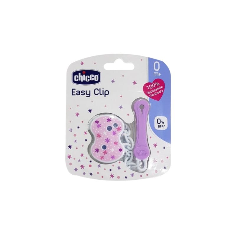 Chicco Attache Sucette Chaine Rose 0M+ (1)