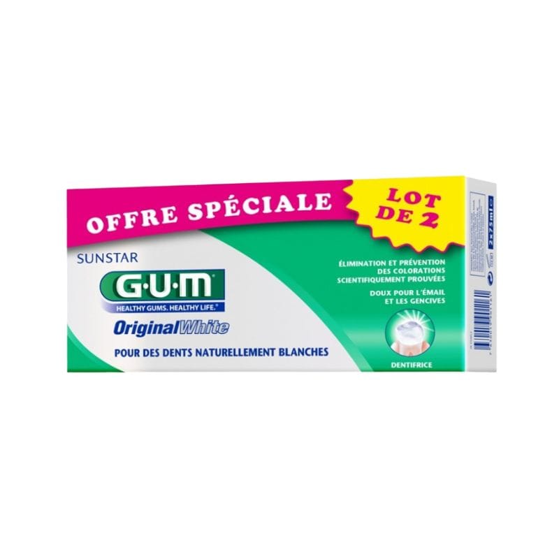 Gum Dentifrice Original White Lot De 2 (1)