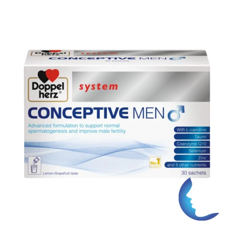AKTIV DOPPEL HERZ CONCEPTIVE POUDRE DE SUPPLEMENT DE VITAMINES POUR HOMMES 30 SACHETS