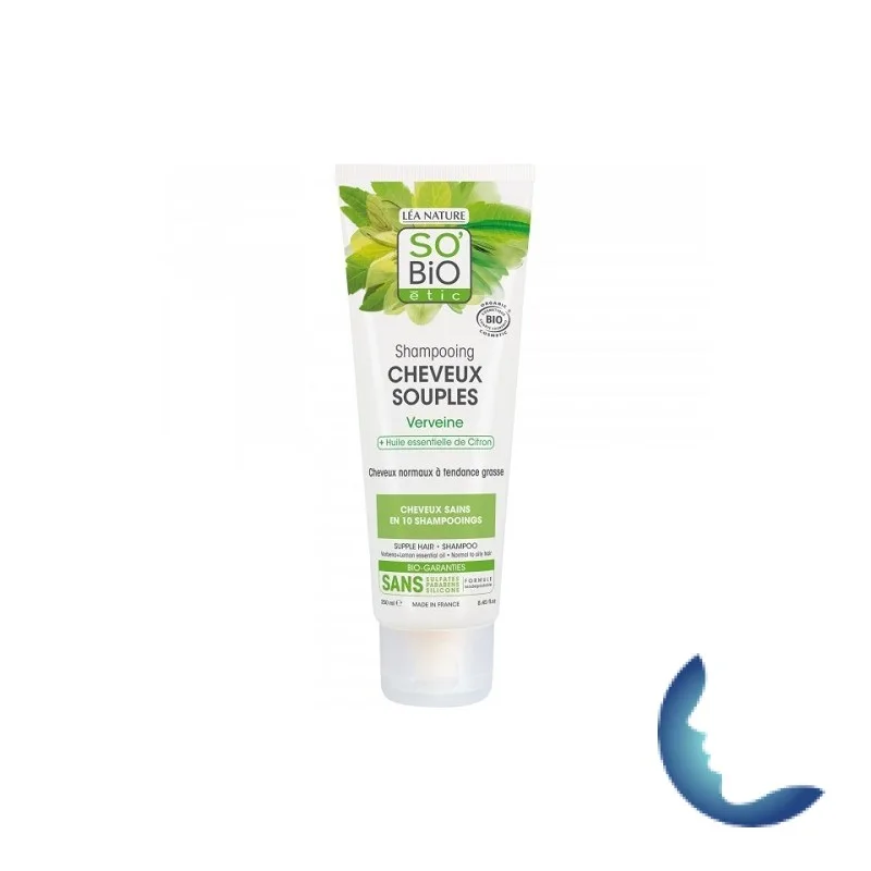 SO'BIO SHAMPOOING CHEVEUX SOUPLES VERVEINE CITRON 250ML
