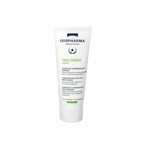ISISPHARMA TEEN DERM HYDRATANT COMPENSATEUR APAISANT HYDRA PEAUX A TENDANCE ACNEIQUE 40ML