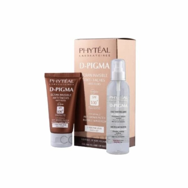 Phyteal D-pigma Ecran Antitaches Invisible, Spf100 50ml+Eau Micellaire Gratuit
