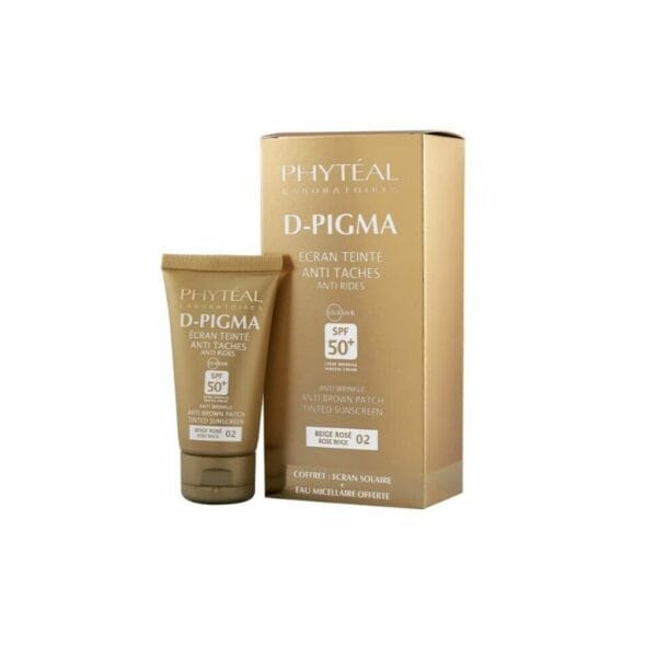 Phyteal-D-pigma-Ecran-Antitaches-Teintee-Beige-Rose-02-Spf50-50mlEau-Micellaire-Gratui
