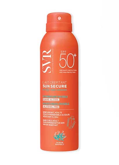 3. SVR Sun Secure Lait Crépitant SPF50+ : Meilleur écran solaire pour été 2025