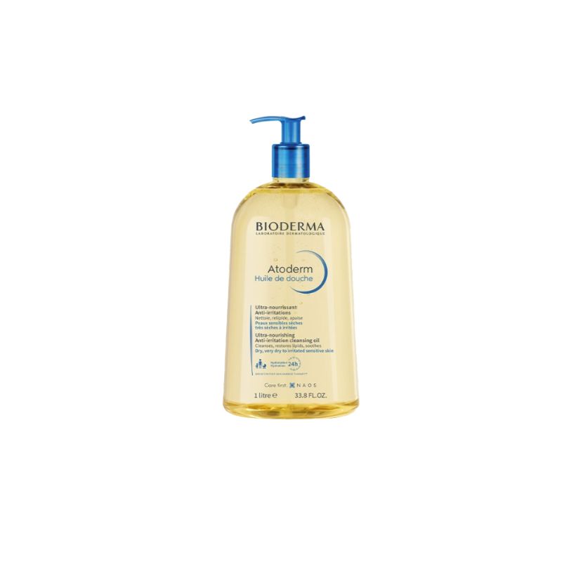 Bioderma Atoderm Huile De Douche Peau Sèche Pompe 1 litre