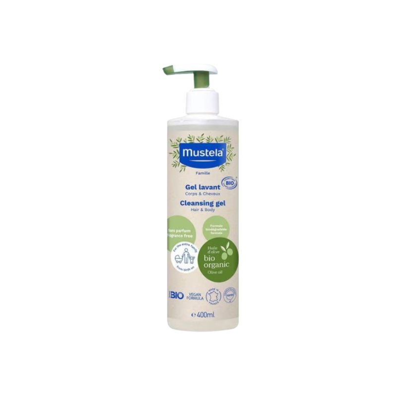 Mustela Bio Gel Lavant CheveuxCorps 400ml